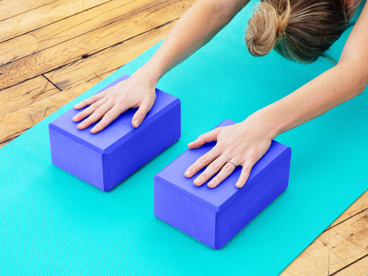yoga stretch with blocks | what are yoga blocks made of