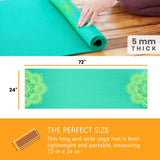 yoga mat teal