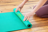 saia london teal yoga mat bag