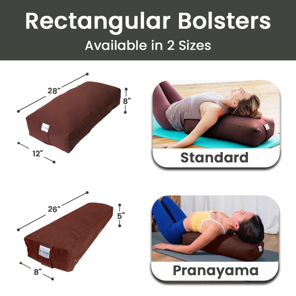 yoga bolster with removable cover