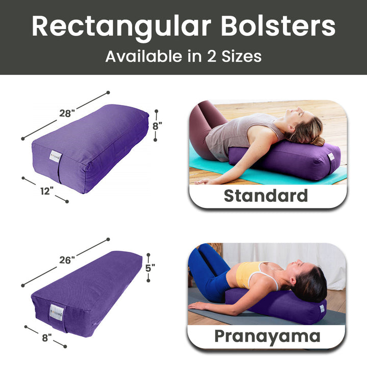 Round and Rectangular Yoga Bolster