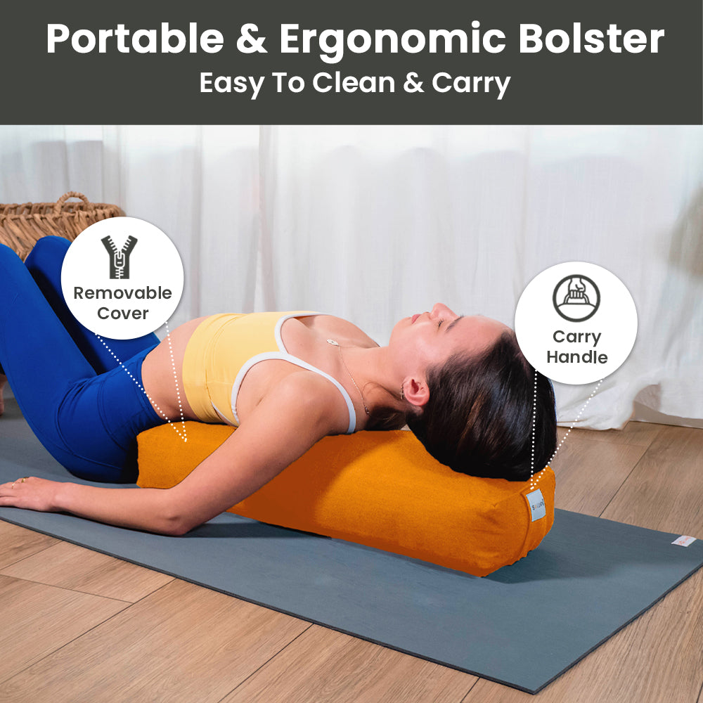 Rectangular Yoga Bolster - Barefoot Yoga Co.