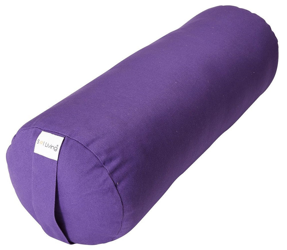 Sol Living Yoga Bolster Pillow Cylindrical Meditation Cushion Cotton  Meditation Accessories for Restorative Yoga Meditation Pillow Yoga Pillow  Firm Body Pillow Bolster Pillow for Legs Removable Cover 