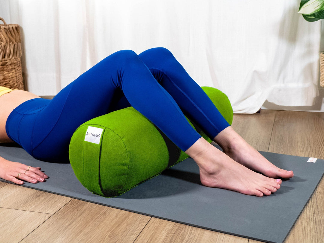 Pranayama Yoga Bolster Meditation Pillow - Cylindrical - 26 x 8 x 8 – Sol  Living