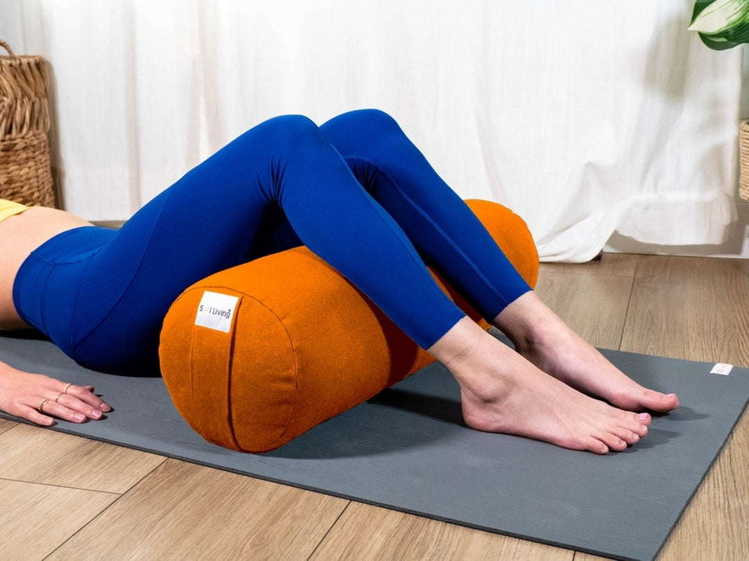 Mini Yoga Bolster Meditation Pillow - Cylindrical - 14” x 6” x 6”