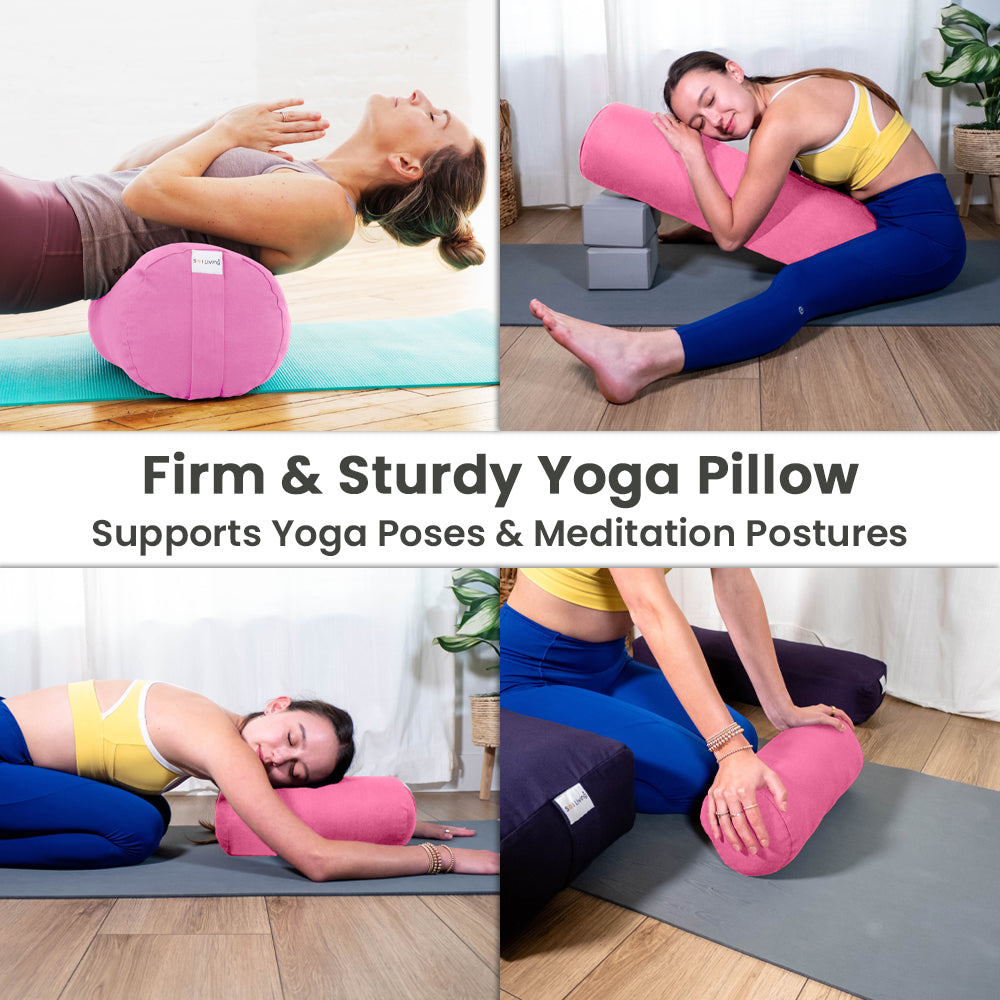 Yoga Bolster Meditation Pillow - Rectangular - 28 x 12 x 8