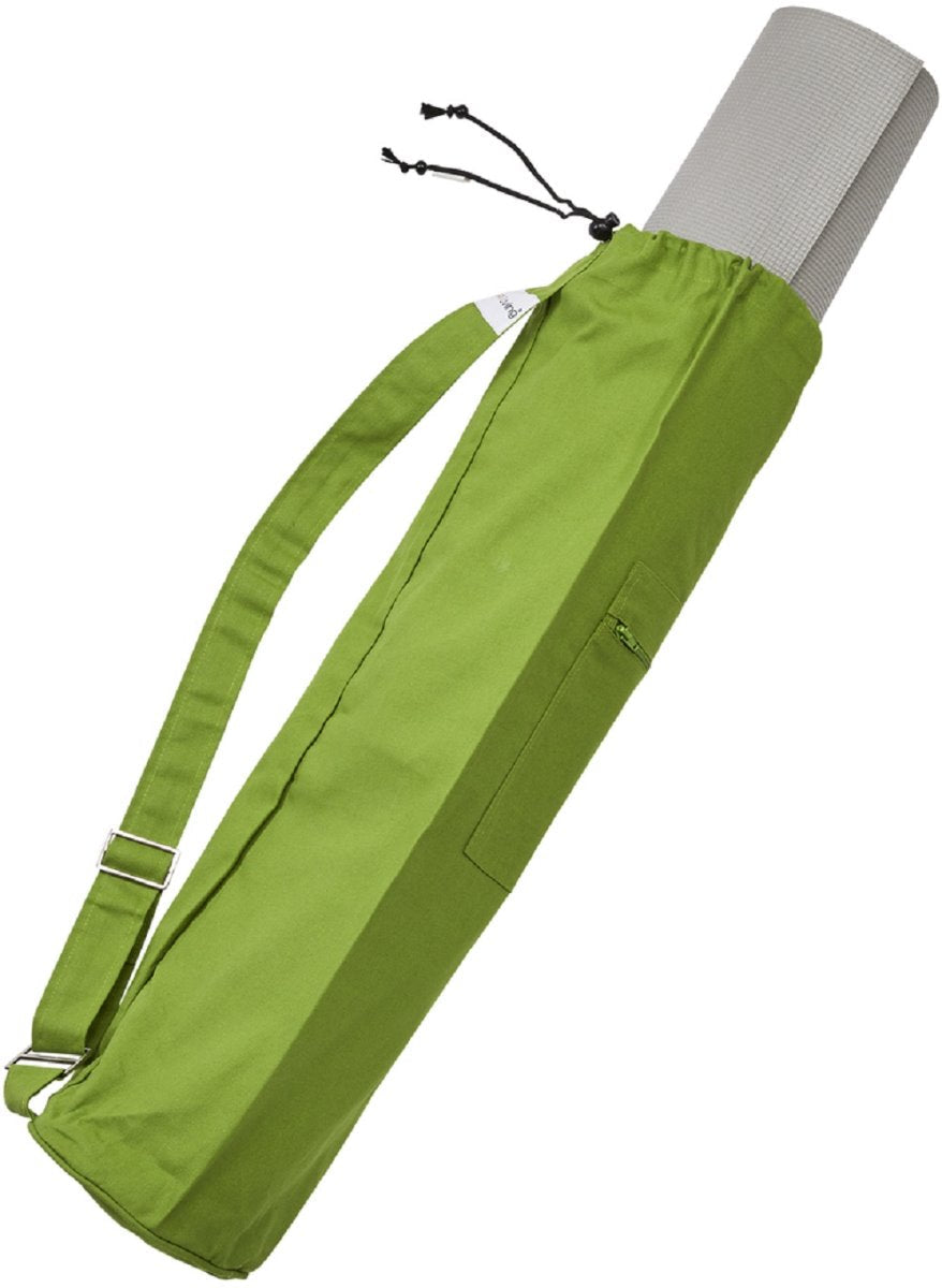 Cotton Draw String Yoga Bag - Green