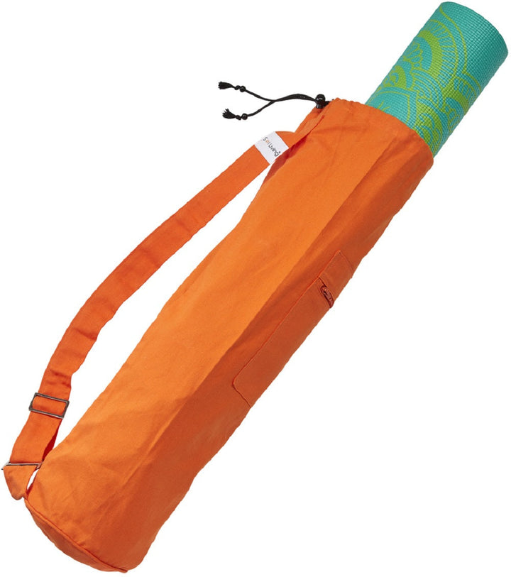 Cotton Draw String Yoga Bag - Orange
