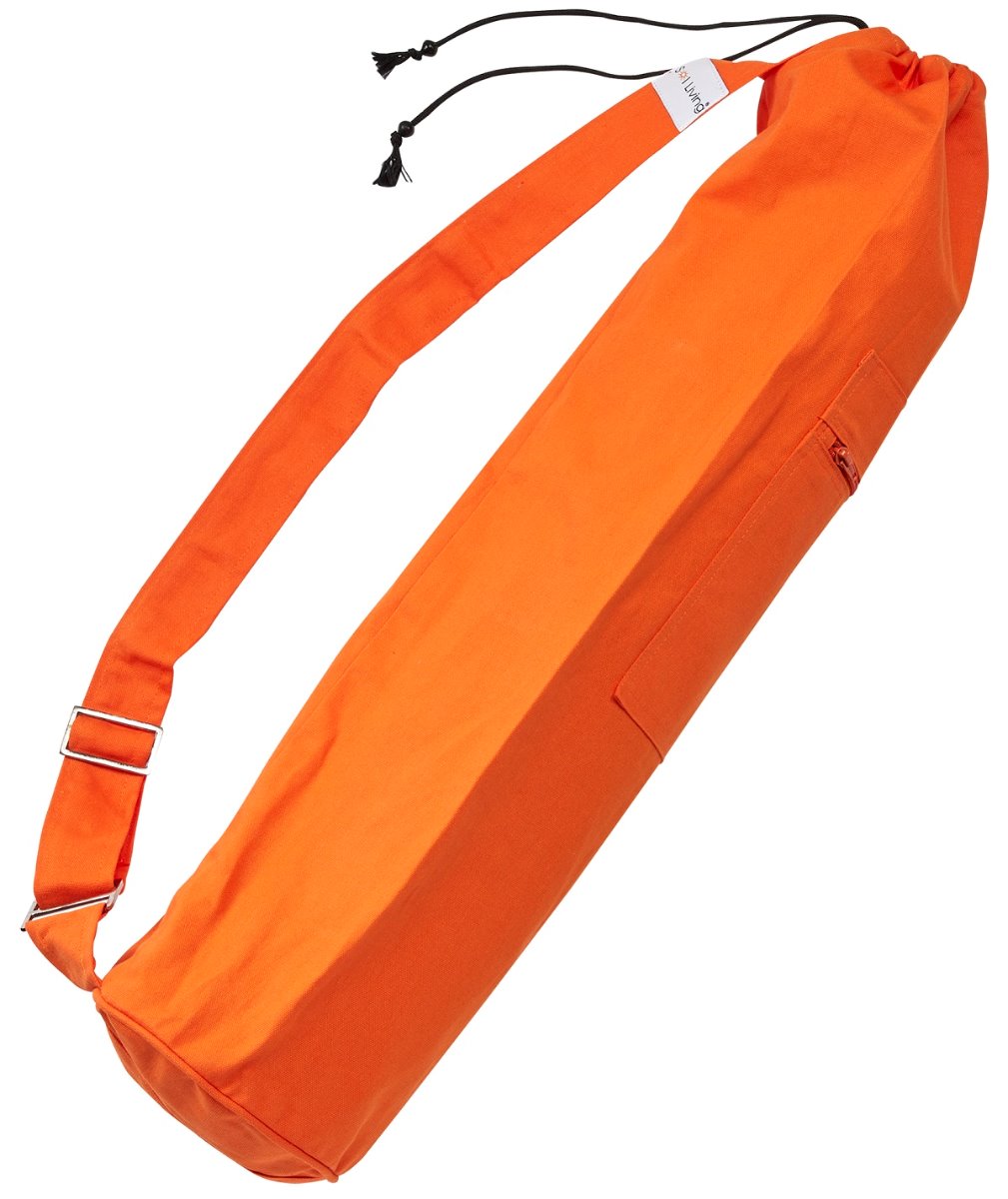 Cotton String Yoga Bag - Orange