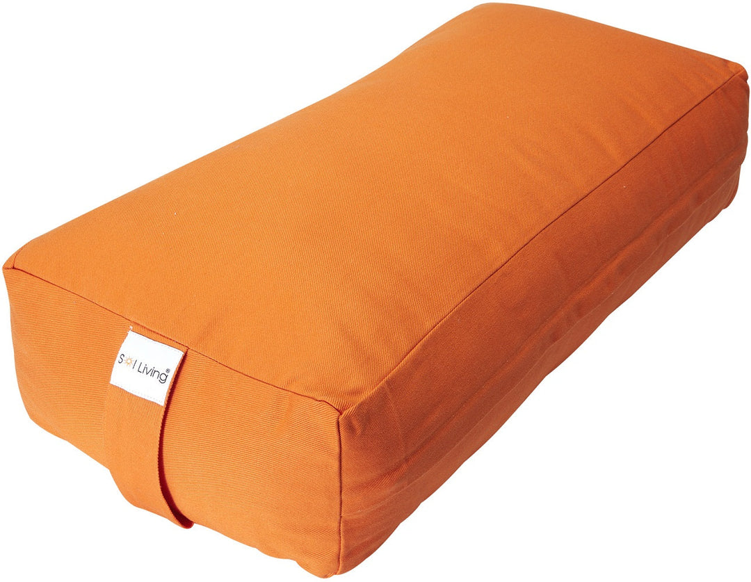 JayCreer Yoga Bolster Rectangular - Washable Cover Organic Cotton - Yoga  Bolster Cushion -Yoga Pillow 67X27X17CM
