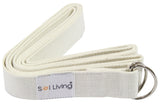 White Yoga Strap